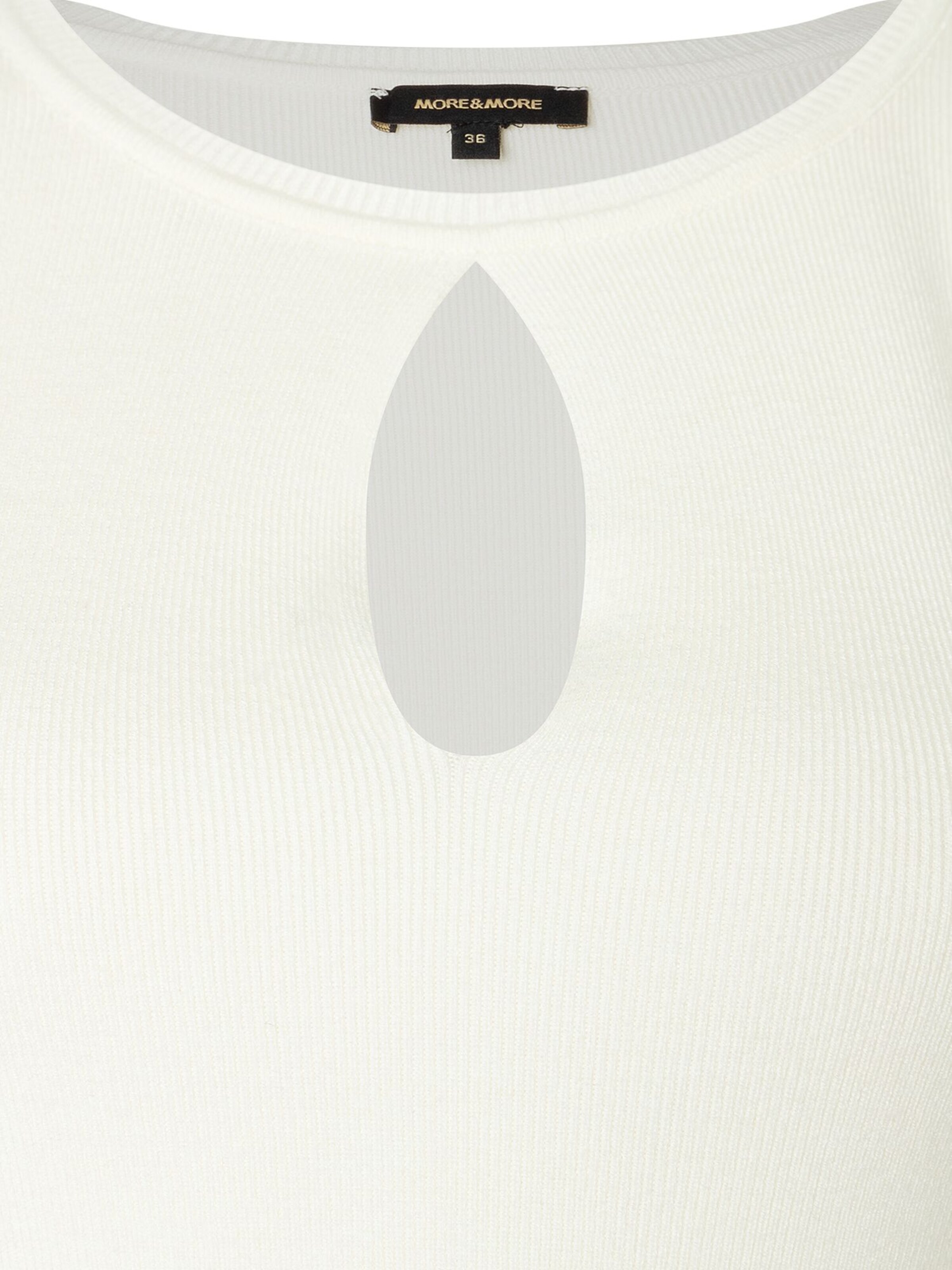 MORE & MORE Pullover i hvid