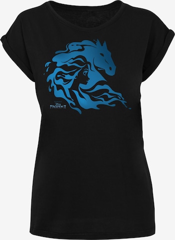 T-shirt 'Disney Frozen 2 Nokk Silhouette' F4NT4STIC en noir : devant