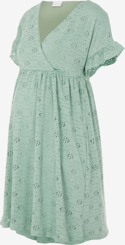 MAMALICIOUS فستان 'Dinna' بلون أخضر: الأمام