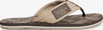 TOMMY HILFIGER T-bar sandals in Brown: front