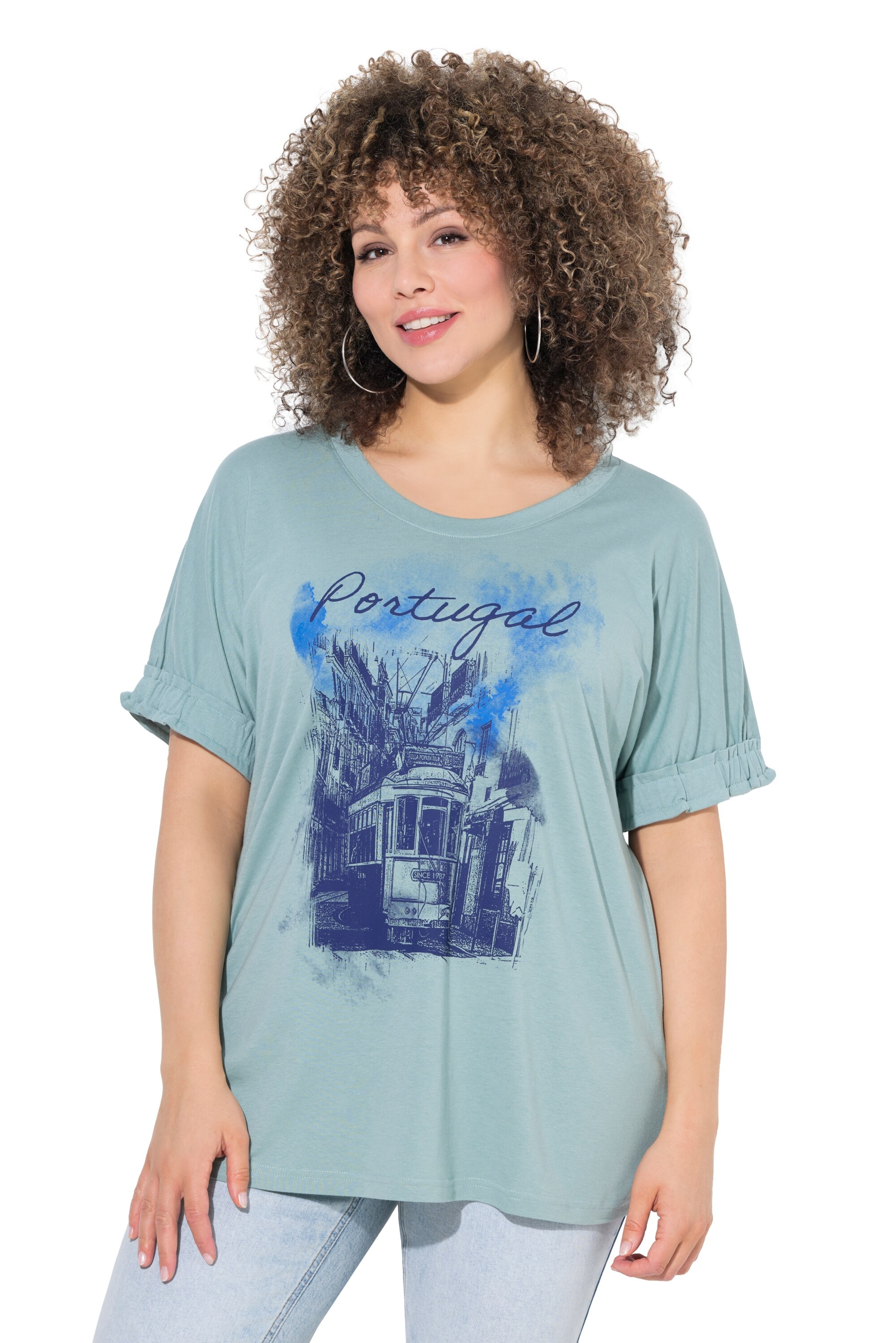 Ulla Popken Shirt in Blue: front