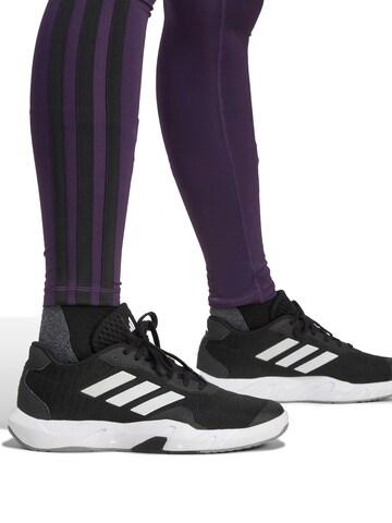 ADIDAS PERFORMANCESkinny Sportske hlače 'Optime Essentials' - ljubičasta boja