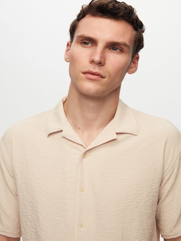 D’S Damat Regular fit Overhemd in Beige