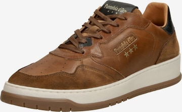 PANTOFOLA D'ORO Platform trainers 'Sneakers Laag' in Brown: front