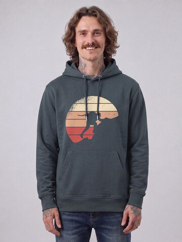 Felpa 'Mountain Climbing' di Watapparel in grigio: frontale