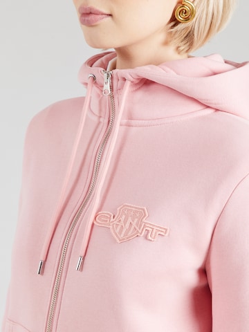 GANT Sweatjacka i rosa