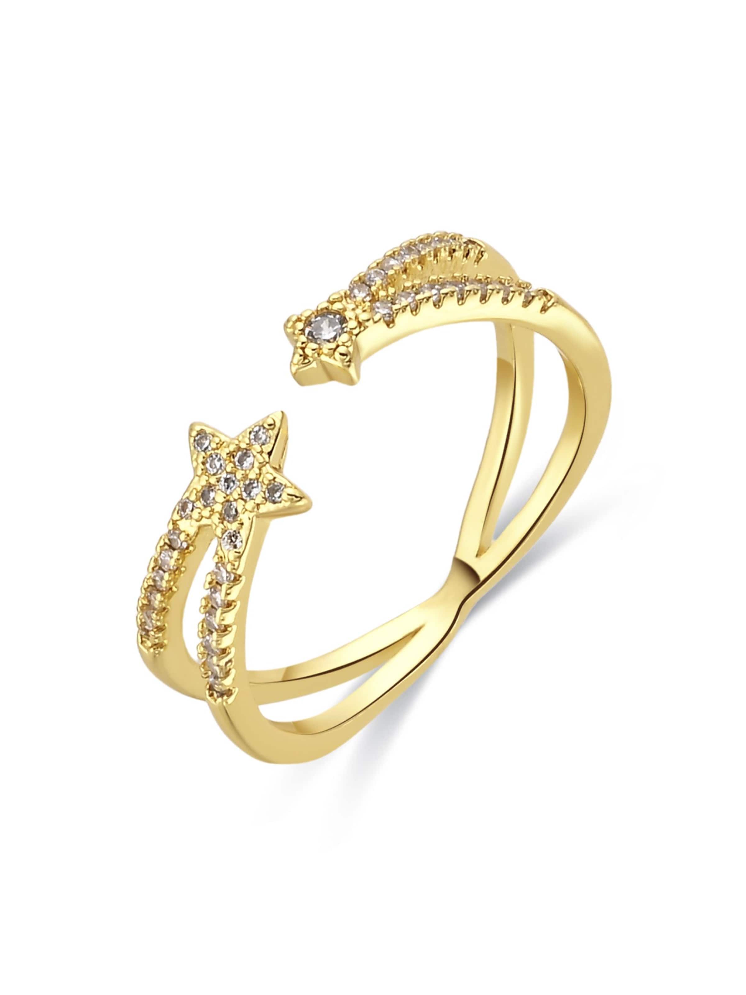 Luxenter Bague 'Helmsu' en 50-60 en or, Vue avec produit
