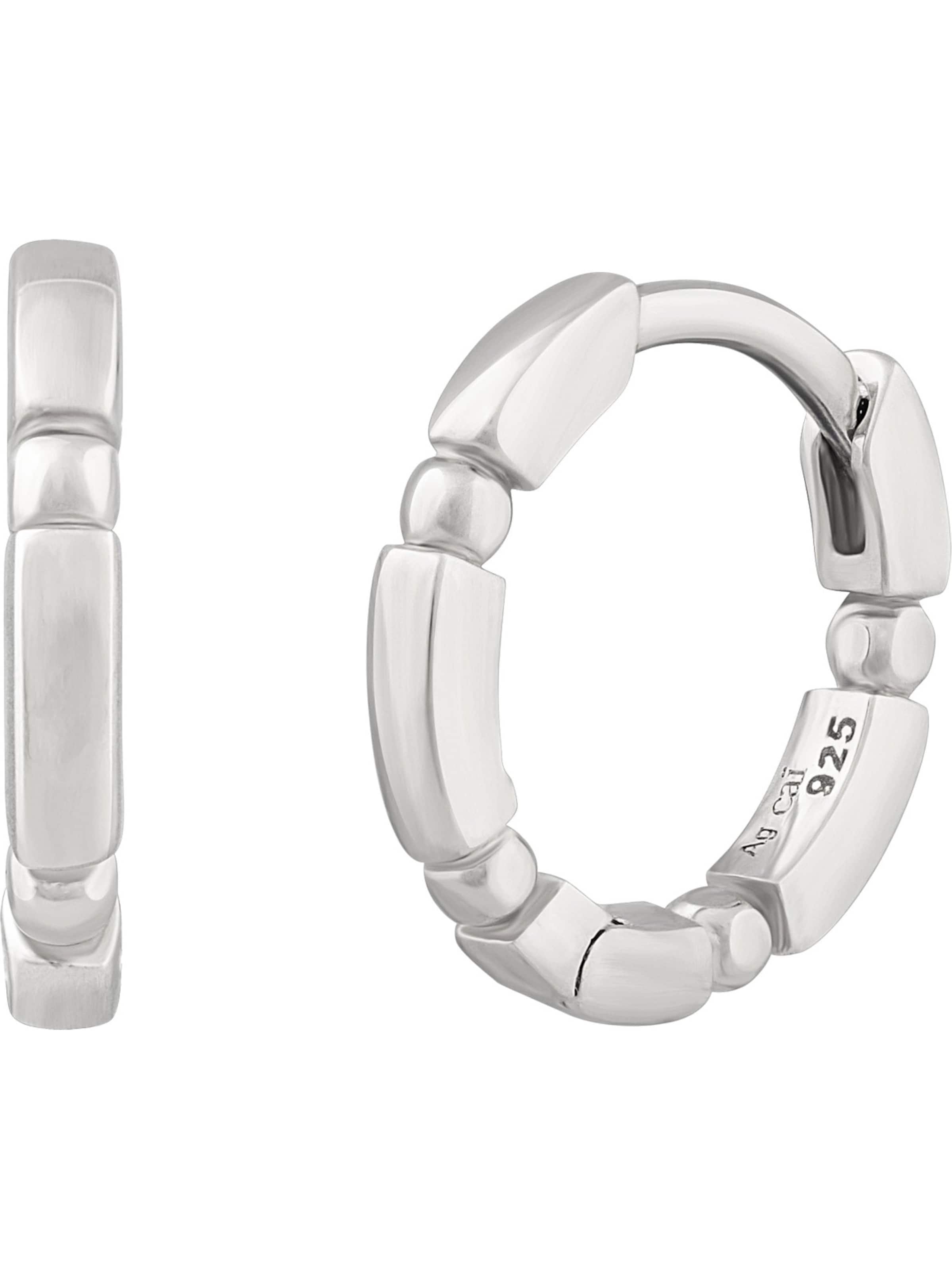 caï Ohrringe in Silber: Vorderseite