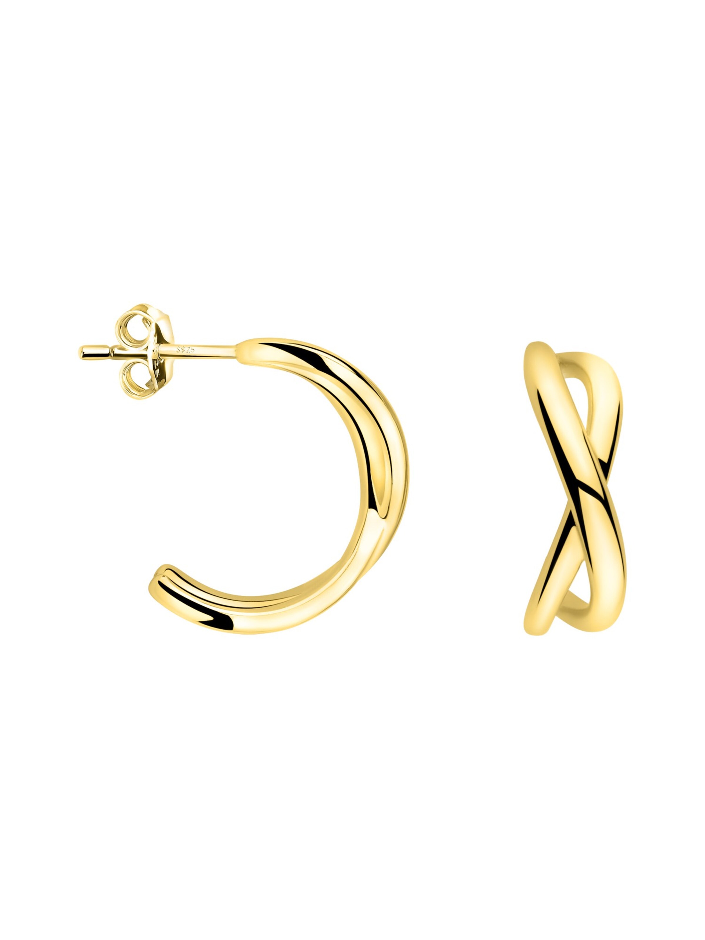 Sofia Milani Ohrringe 'Infinity'‌‌ in Gold: Vorderseite