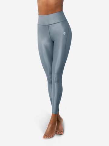 OCEANSAPART Skinny Leggings 'Cosmic' in Blue: front