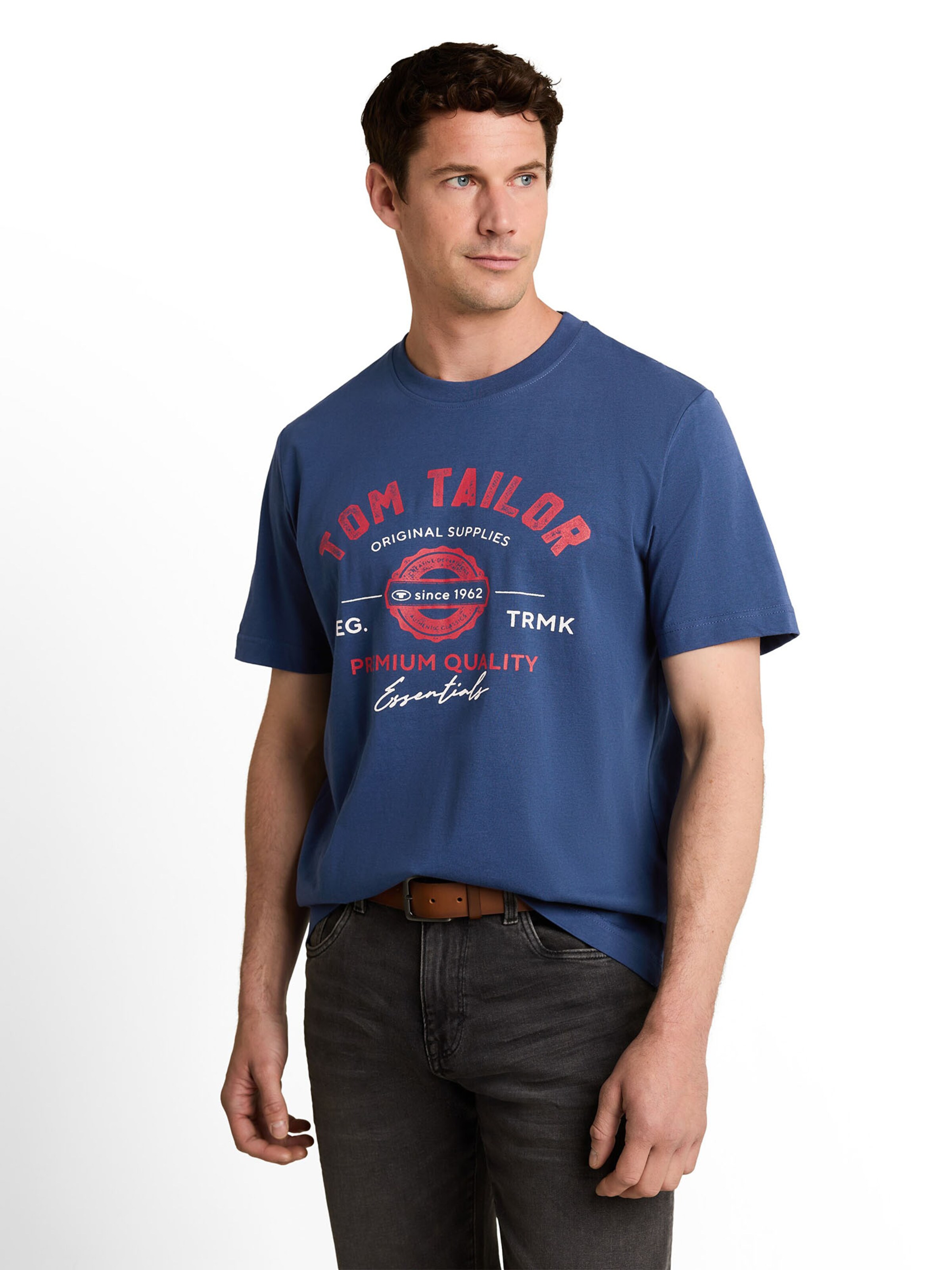TOM TAILOR Shirt in Blue: front