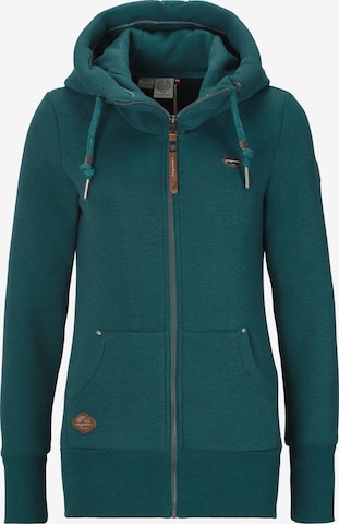 Ragwear Sweatjacke in Blau: Vorderseite