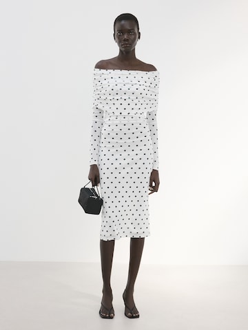 MANGO Jurk 'Nevado' in Wit: voorkant