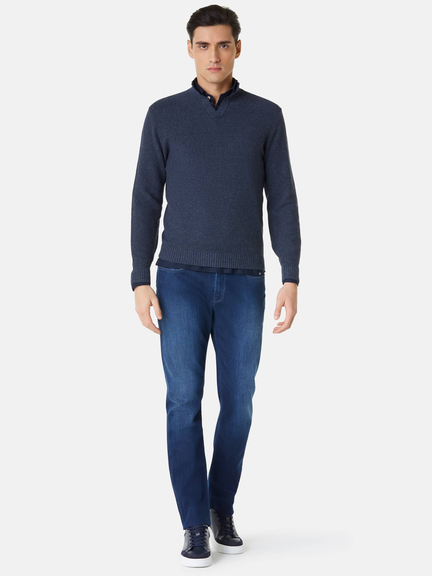 Uomo Abbigliamento Boggi Milano Pullover in Blu 
