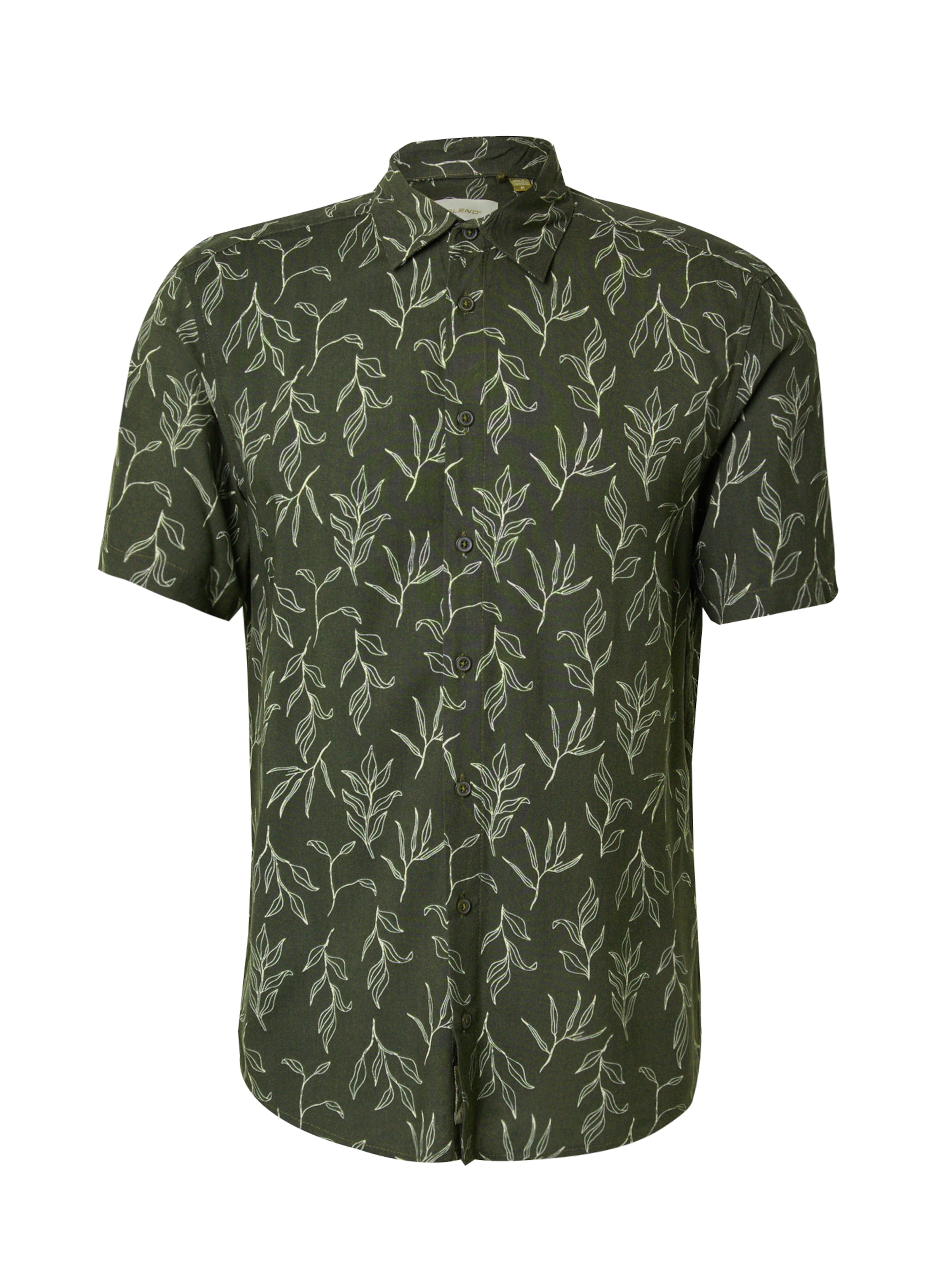 BLEND Rovný strih Košeľa 'BHACE' - Zelená: predná strana