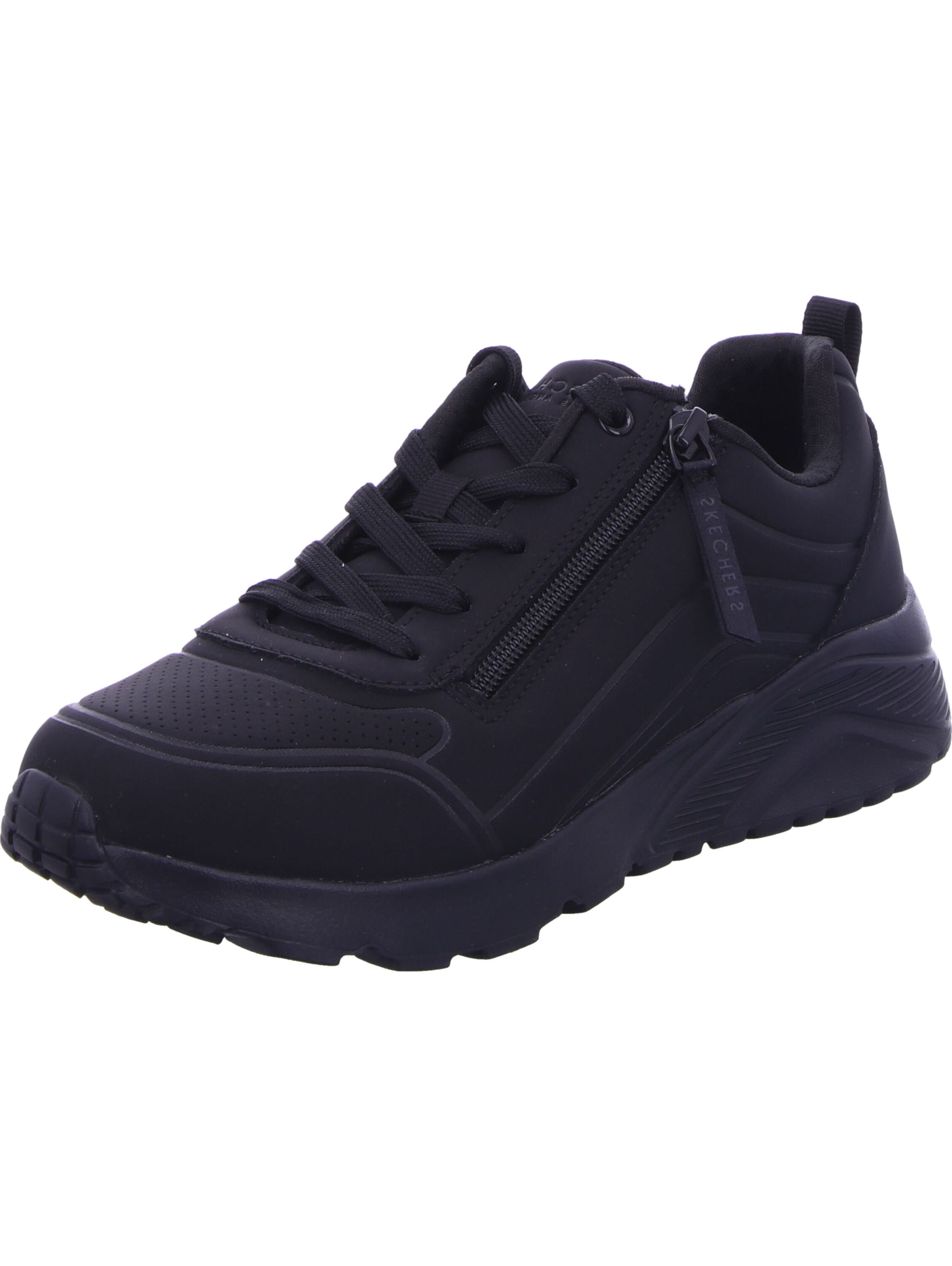 SKECHERS Sneakers 'UNO LITE - EASY ZIP' in Black: front