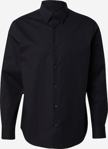 Calvin Klein Regularny krój Koszula w kolorze czarny: przód