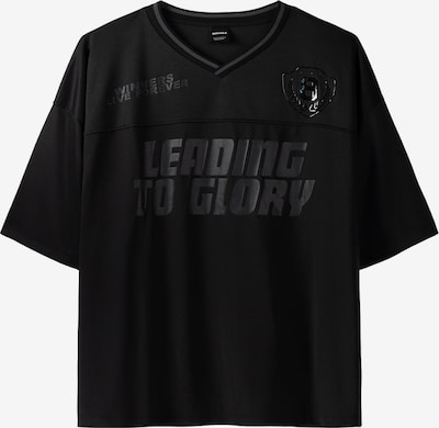 Bershka T-Shirt in grau / schwarz, Produktansicht