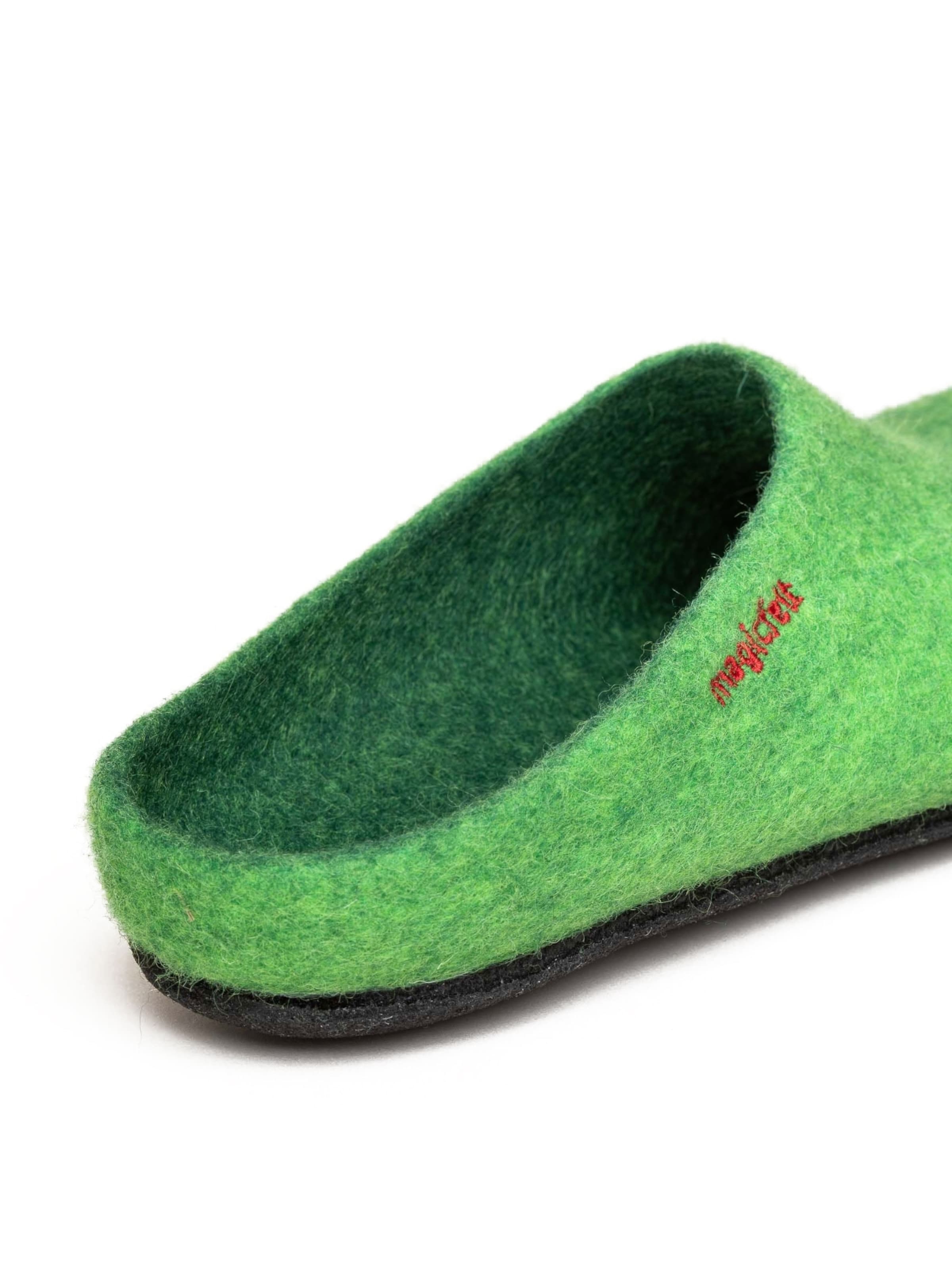 MagicFelt Slippers 'Filzpantoffel Magicfelt 709' in Green