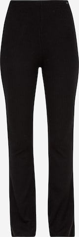 QS Rozkloszowany krój Spodnie w kolorze czarny: przód