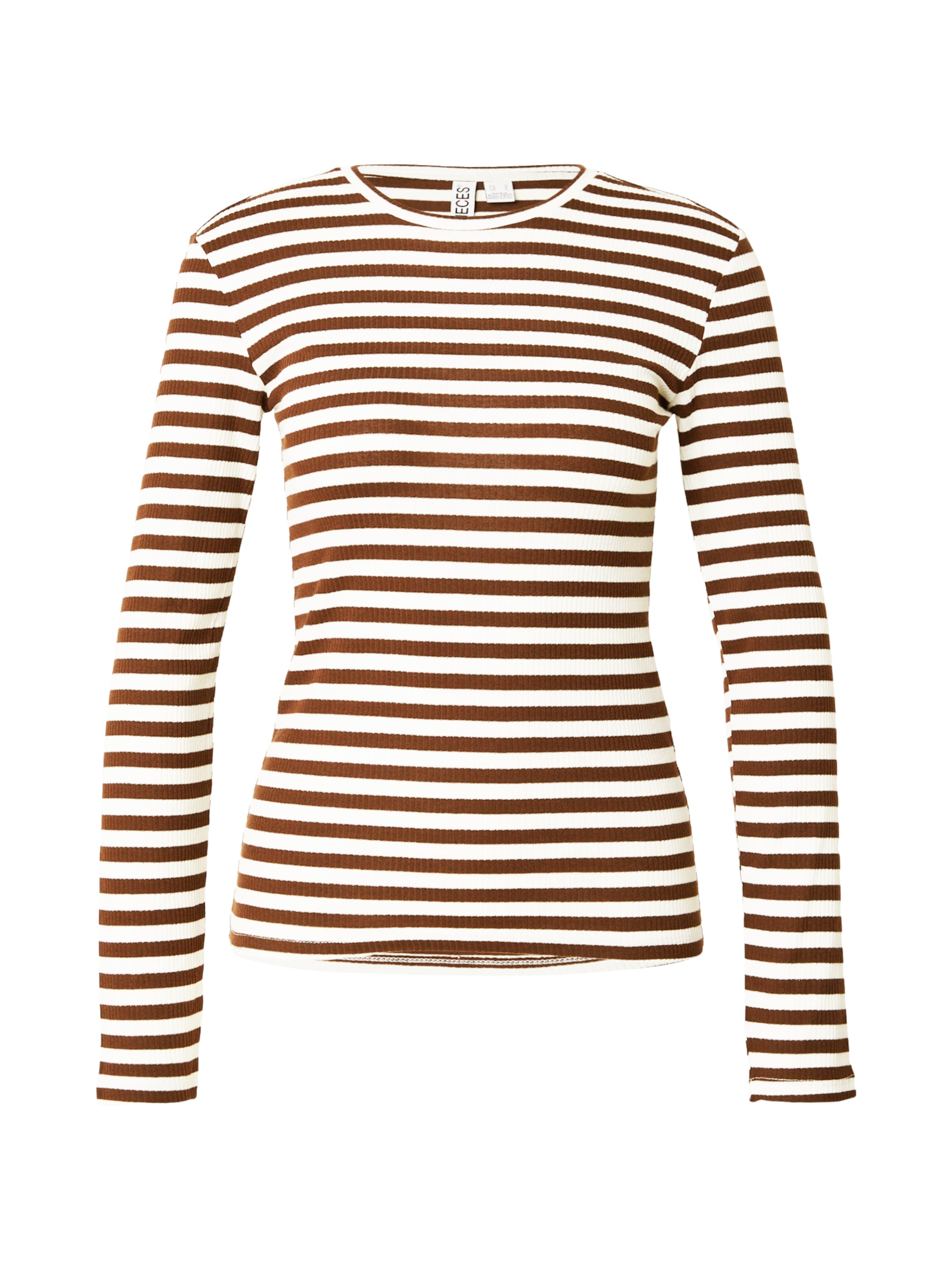 PIECES Shirt 'PCRUKA' in Brown: front