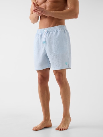 GUESS Board Shorts in Blue: front