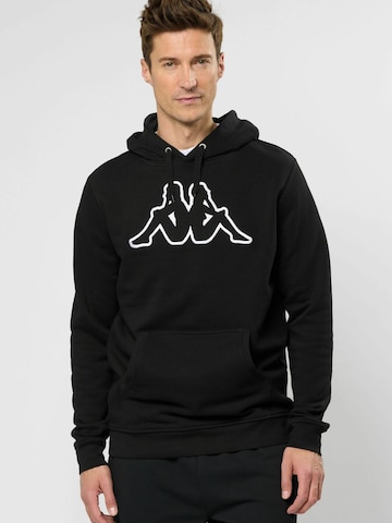 KAPPA Sweatshirt 'Airiti' in Schwarz: Vorderseite