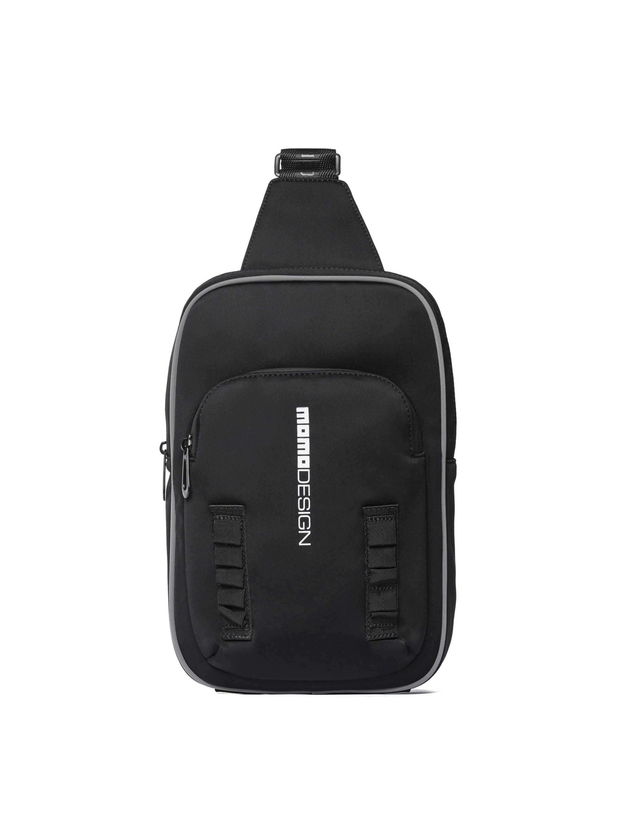 Borsa a tracolla 'Borsa a Tracolla Momo Design Tracollina Nera Polyurethane Uomo' di Momo Design in nero: frontale