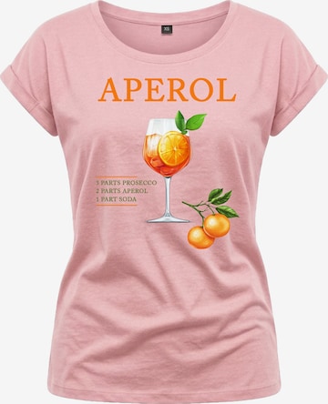 MAKAYA Shirt 'Aperoli' in Pink: front