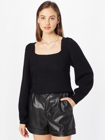 VILA Sweater 'RIL' in Black: front