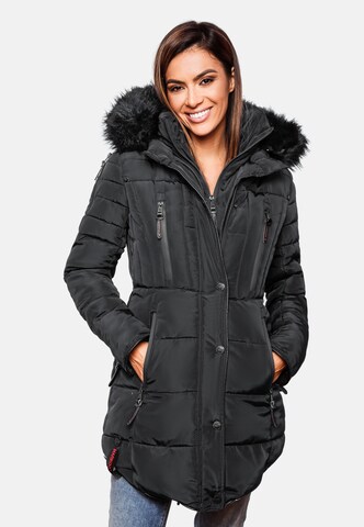 Manteau d’hiver 'Moonshine' MARIKOO en noir : devant