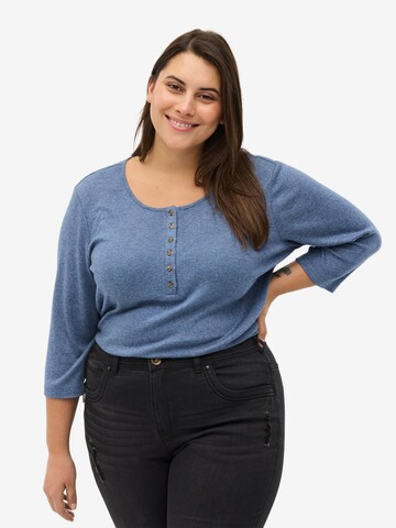 Zizzi - Blusa 'ESARA' em azul: frente