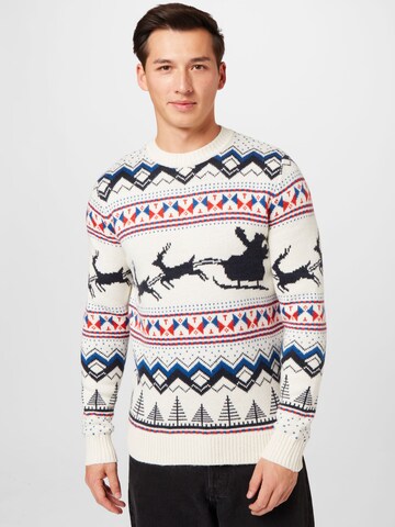 TOM TAILOR Pullover in Weiß: Vorderseite