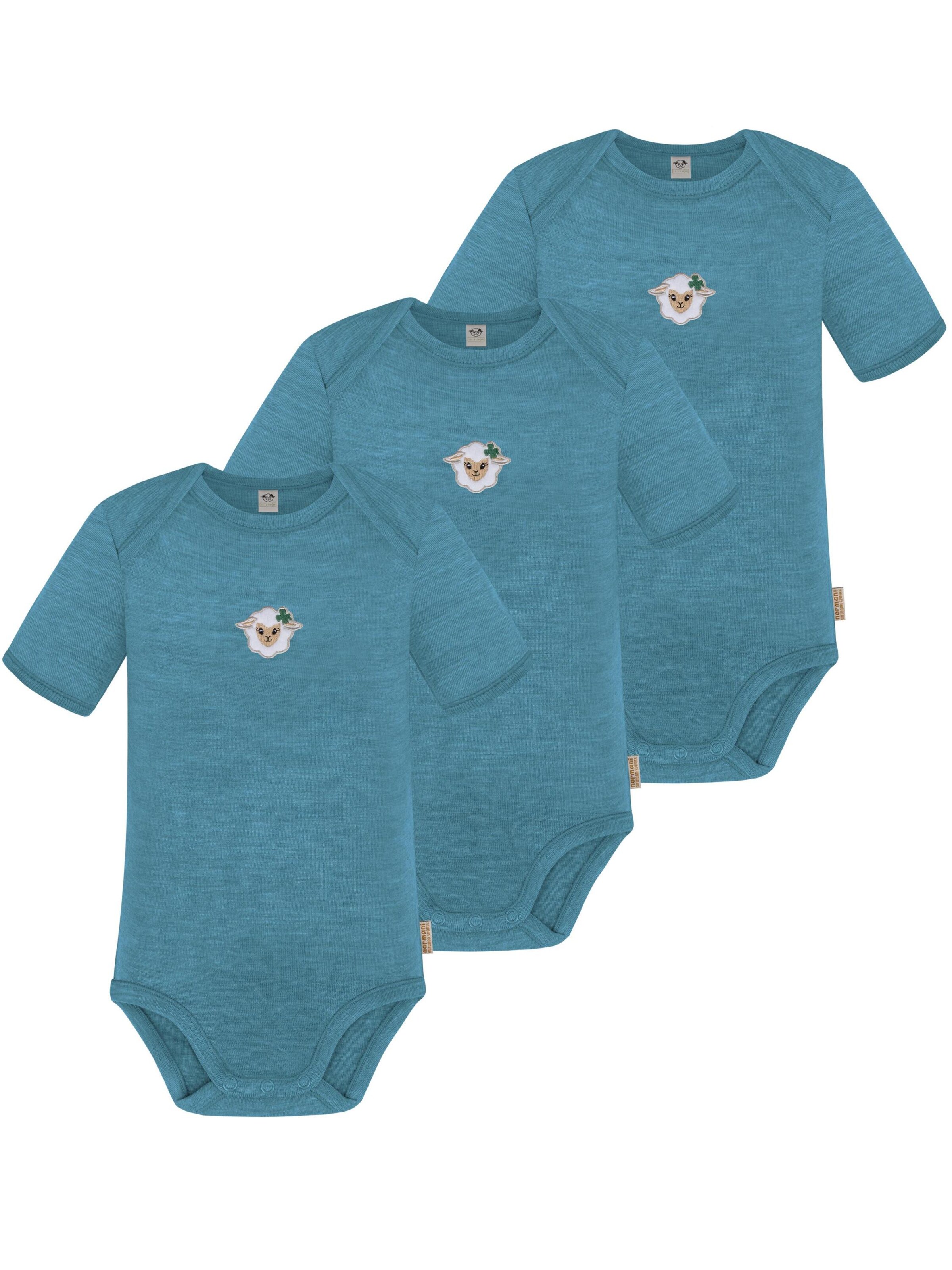 Barboteuse / body 'Tauranga' normani en bleu : devant