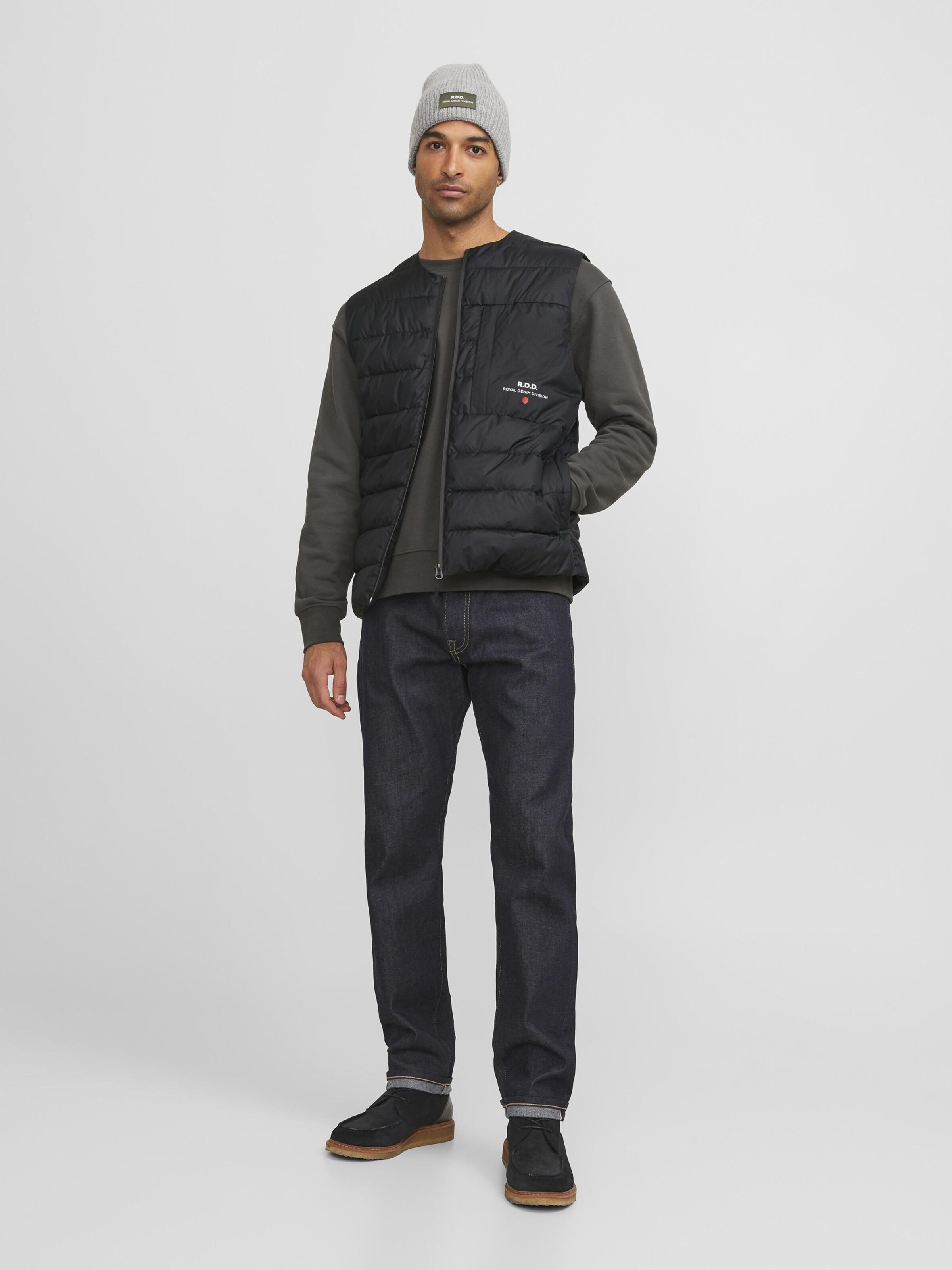 R.D.D. ROYAL DENIM DIVISION Weste in Schwarz