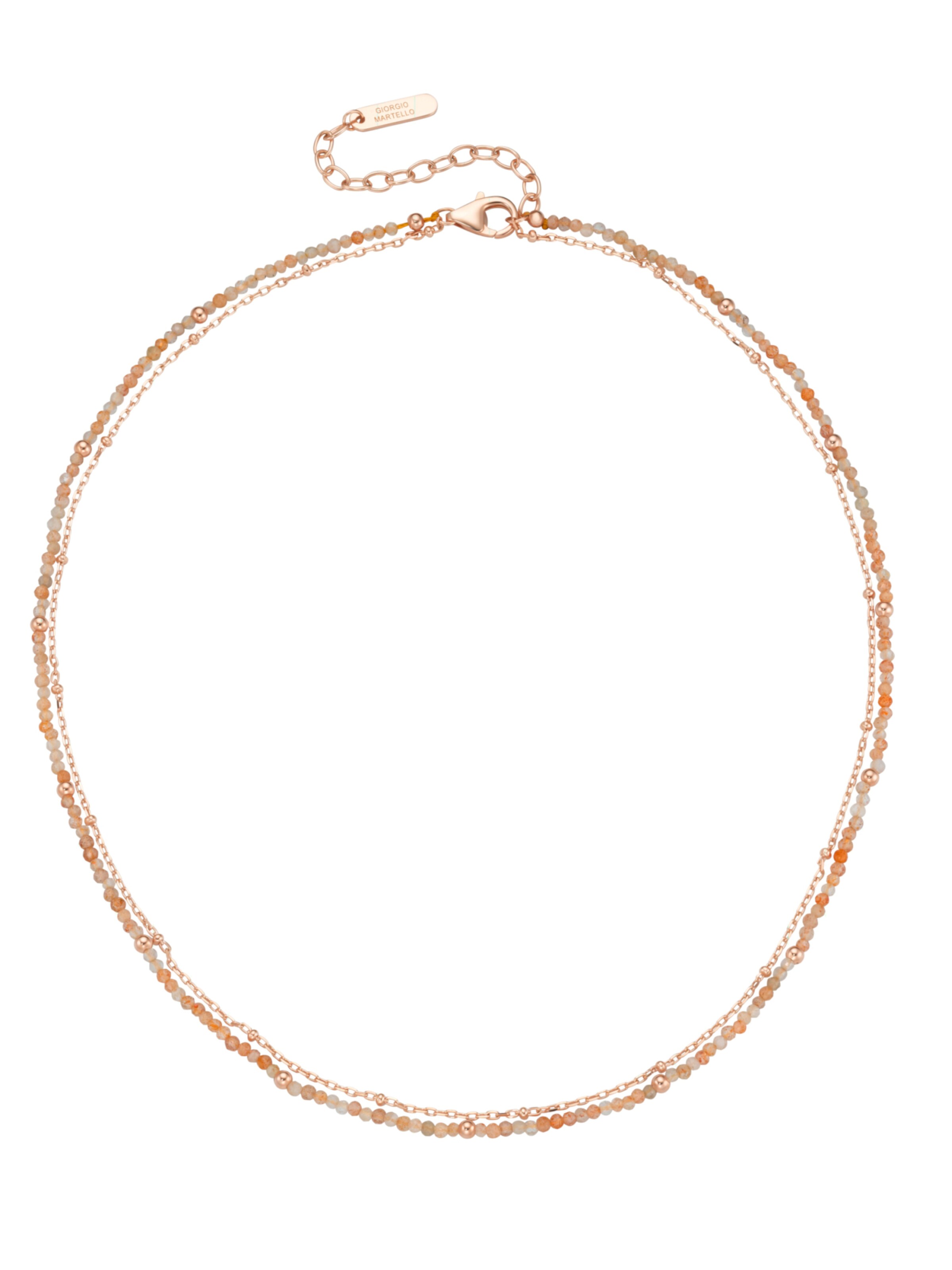 Collana in 45 Giorgio Martello Milano di colore oro rosé / albicocca, Visualizzazione prodotti