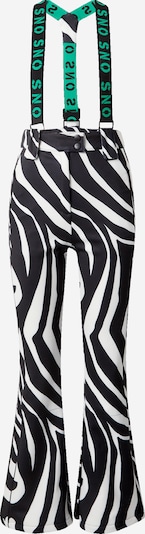 TOPSHOP Pantalon de sport en vert / noir / blanc, Vue avec produit