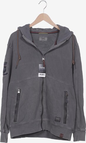 CAMEL ACTIVE Sweatshirt & Zip-Up Hoodie in XL in Grey: front