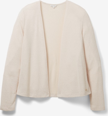 TOM TAILOR Regular Knit Cardigan in Beige: front