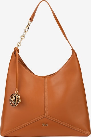 Sac bandoulière 'Campana' 19V69 ITALIA en marron : devant
