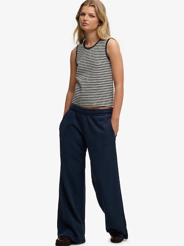 Wide Leg Pantalon 'ESSENTIAL' Superdry & Co en bleu