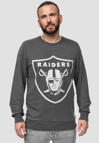 Recovered Sweatshirt 'Raiders Classic Vintage' in Grau: Vorderseite