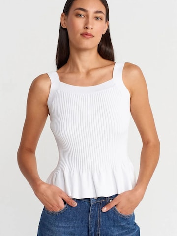 Camicia da donna 'Blusen' di Dilvin in bianco: frontale
