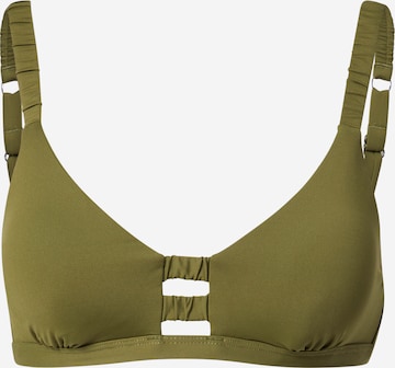 Sutien de tricou Sutien costum de baie de la Seafolly pe verde: față