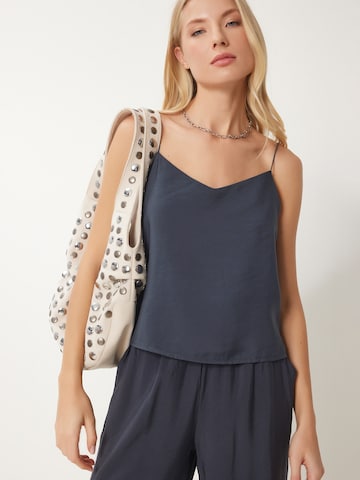 Happiness İstanbul Spodnie do garnituru w kolorze szary