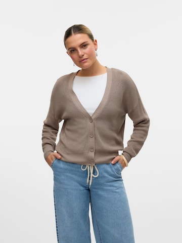 VERO MODA Cardigan 'VMNEWLEXSUN' i grå: forside