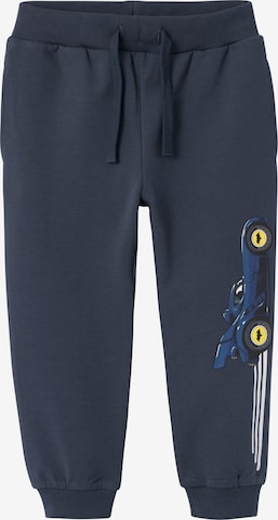 NAME IT Regular Pants 'Jacobo Batwheels' in Blue: front