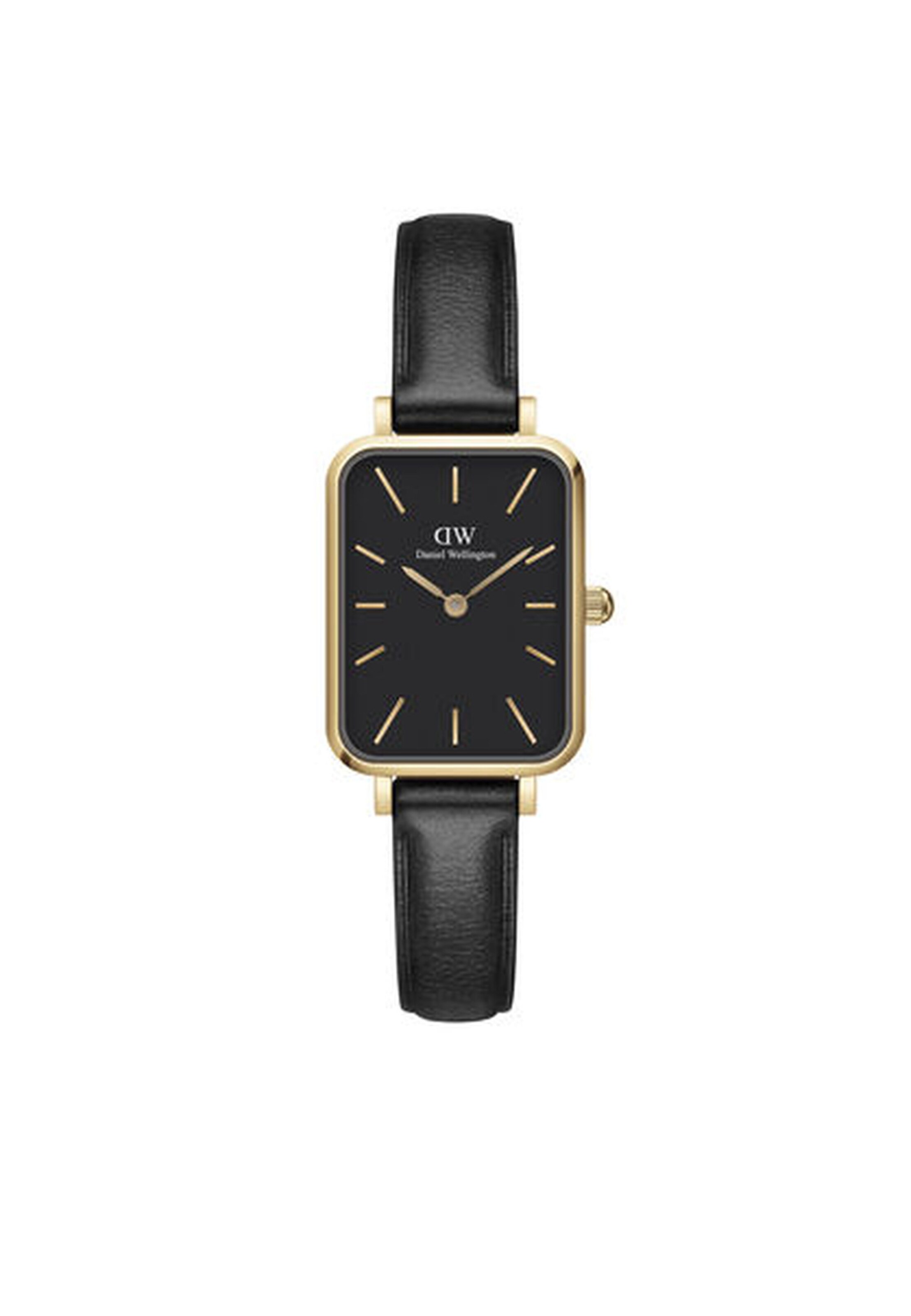 Daniel Wellington Analoog horloge ' QUADRO PRESSED SHEFFIELD ' in Zwart: voorkant