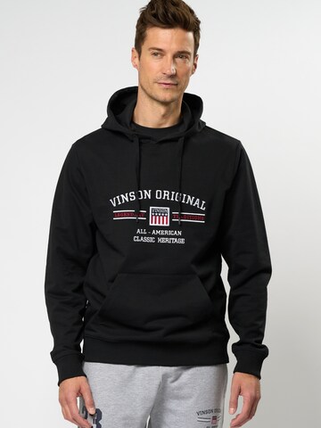 Pullover 'Mortimer' di VINSON in nero: frontale