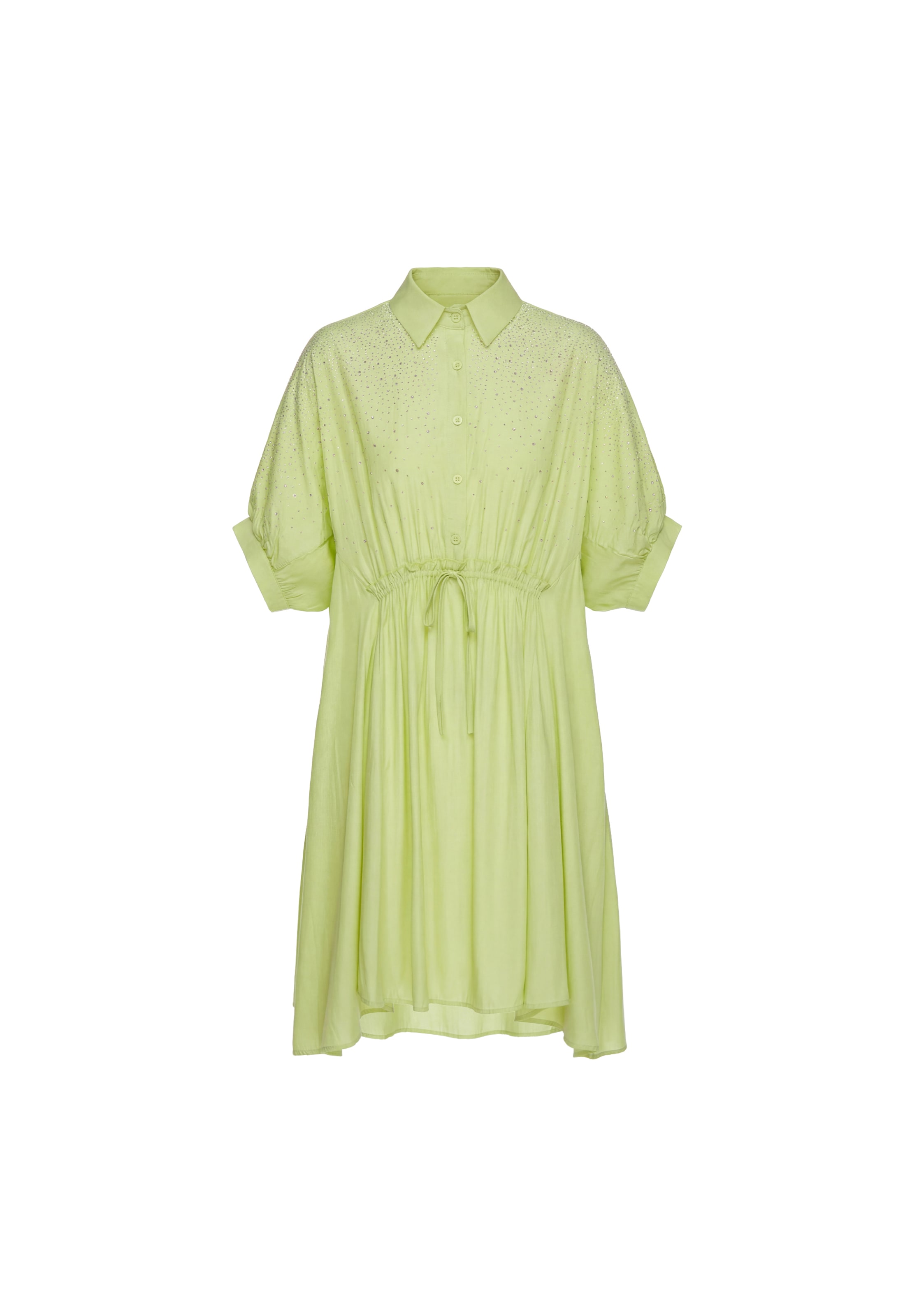 faina - Vestido camisero 'Glow' en verde: frente